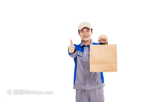 送餐的外卖人员